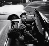 A photo from New York , 1995, Jeu de Paume exhibition in Paris with a man in the air.(Captured by Garry Winogrand)